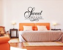 Sweet Dreams Quotes Wall  Art Stickers